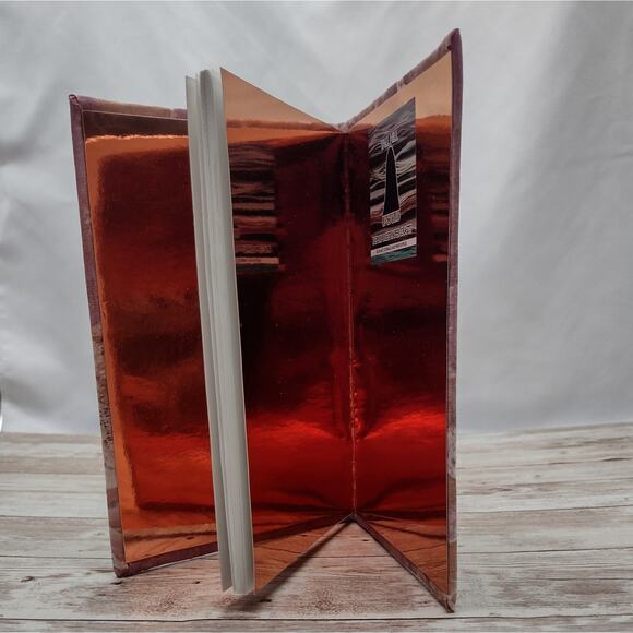 Purple Fabric Cover Journal, Upcycled Journal, Rebound Book Notebook - Picture 9 of 10